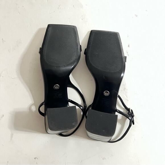 Zara Black BLOCK HEEL SANDALS Size 7.5 US - Picture 14 of 14